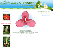 Tablet Screenshot of orchidsinourtropics.com